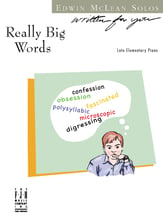 Really Big Words piano sheet music cover